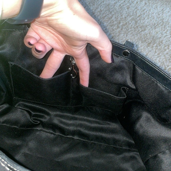 Coach Signature Stripe Tote Shoulder Bag - Picture 14 of 15